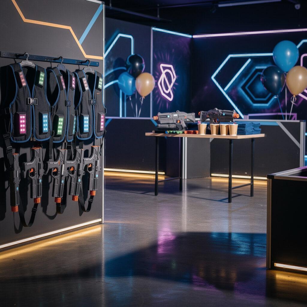 Lasertag für Junggesellenabschied und JGA hier vor Ort